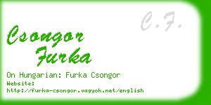 csongor furka business card